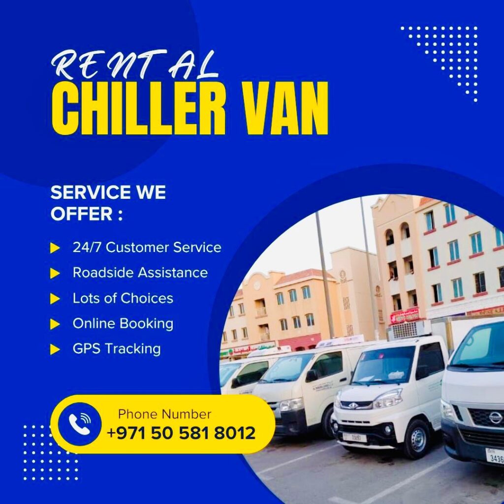 chiller van for rent, Freezer van for Rent, Refrigerator Van